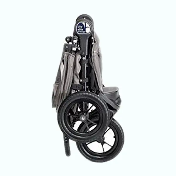 Folded Baby Jogger City Elite stroller