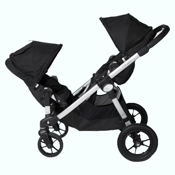Baby Jogger City Select Black Stroller double configuration