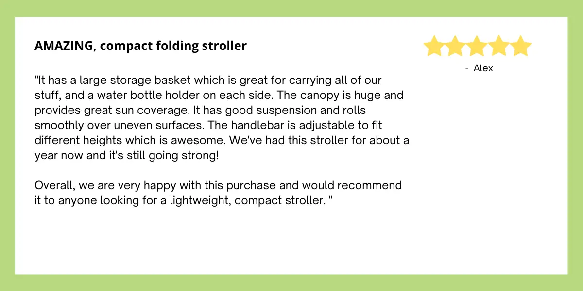 Parent Review on Baby Jogger City Tour 2 stroller