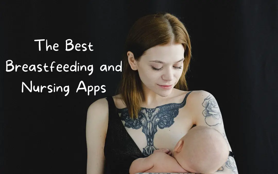 Tattooed mom breastfeeding her baby