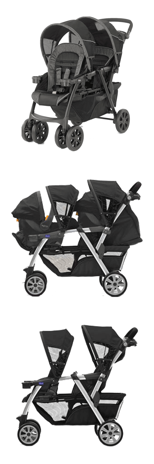 Cortina Together stroller configurations