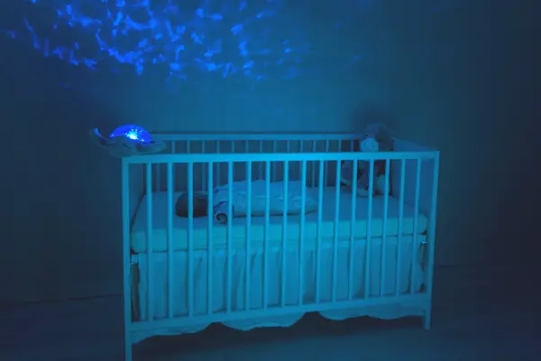 Nursery room with night light