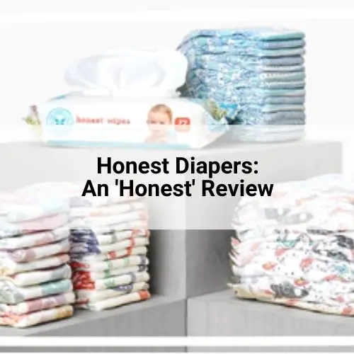Image of stacked Honest diapers and wipes