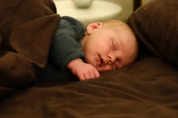 Baby Sleeping on a bed