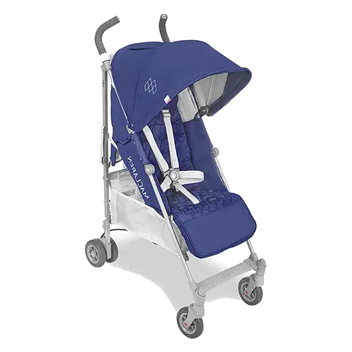 Blue colored Maclaren Quest stroller