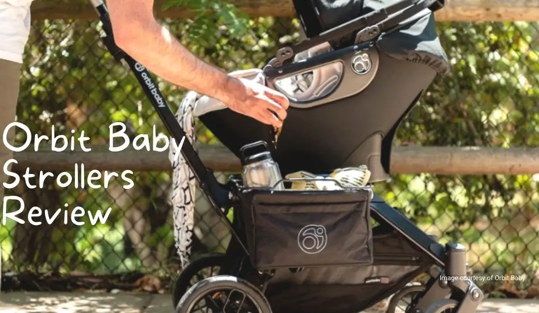 Father using an Orbit Baby Strollers