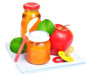 Organic baby food and fruit juice