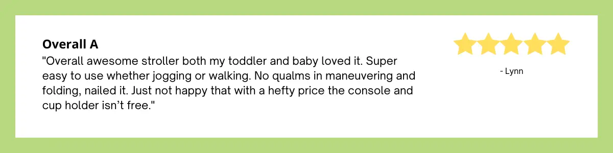 Stroller review and rating
