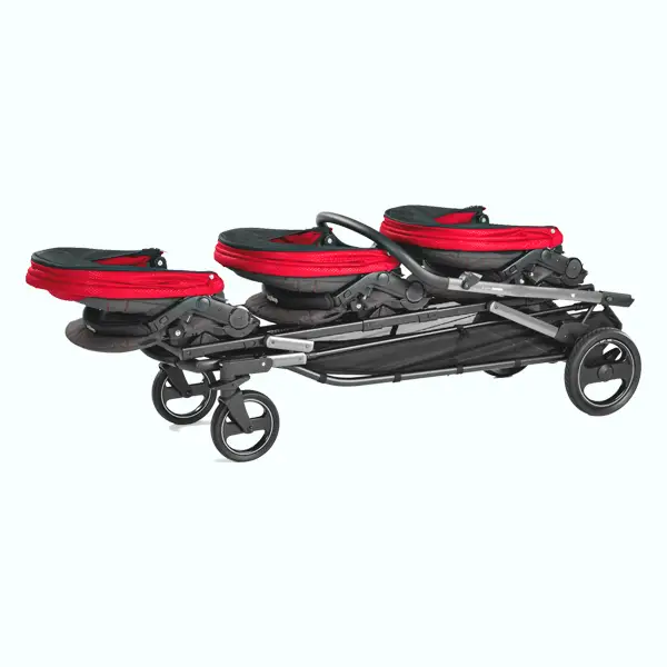 Folded Peg Perego Triplette Piroet Red Stroller