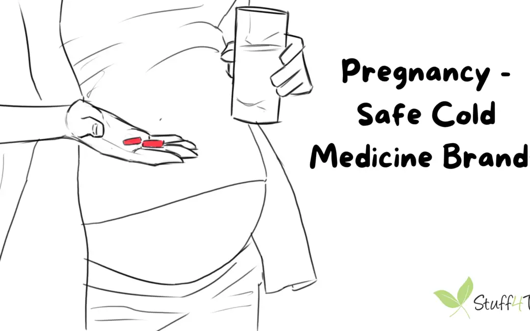 Pregnant woman drinking meds