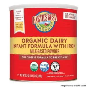 Earth's Best Organic Infant Formula product image