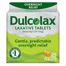 1 box of Dulcolax laxative tablets