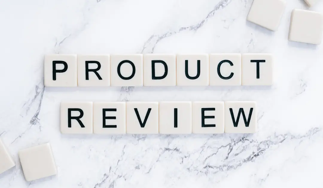 Product review word tiles